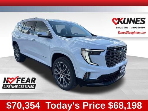 Glacier White Tricoat 2026 GMC Acadia Denali
