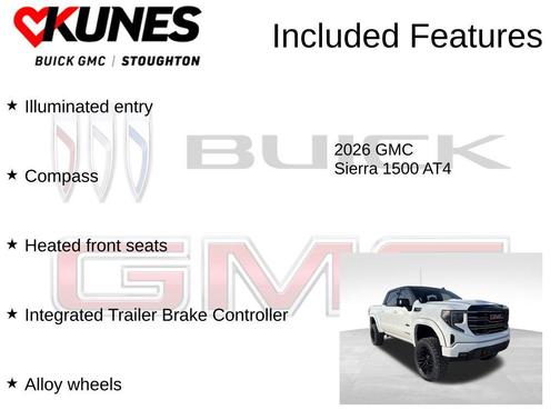 Summit White 2026 GMC Sierra 1500 AT4
