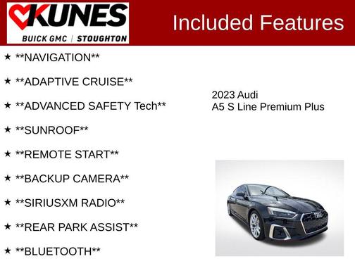 Mythos Black Metallic 2023 Audi A5 Sportback 45 S Line Premium Plus