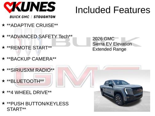 2026 GMC Sierra EV Extended Range Elevation