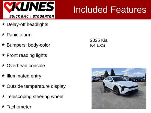 Snow White Pearl 2025 Kia K4 LXS