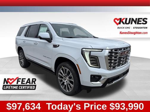 Glacier White Tricoat 2026 GMC Yukon Denali