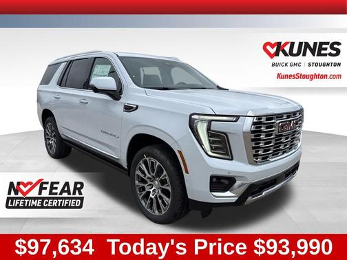 Glacier White Tricoat 2026 GMC Yukon Denali