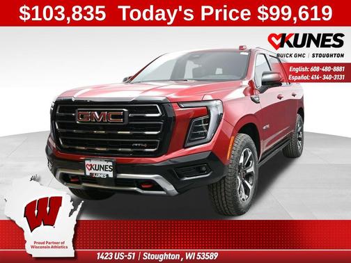 Volcanic Red Tintcoat 2026 GMC Yukon 4WD AT4 Ultimate