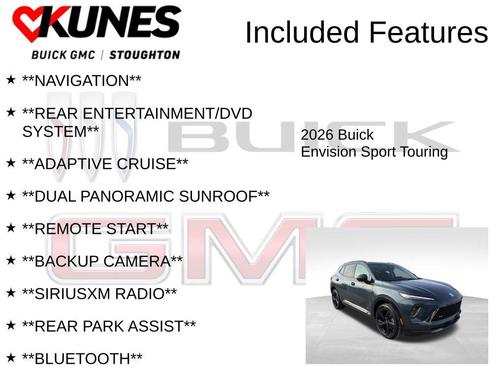 Quartz Blue Metallic 2026 Buick Envision Sport Touring AWD