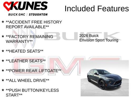 Quartz Blue Metallic 2026 Buick Envision Sport Touring AWD