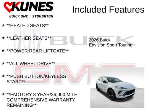 Summit White 2026 Buick Envision Sport Touring AWD