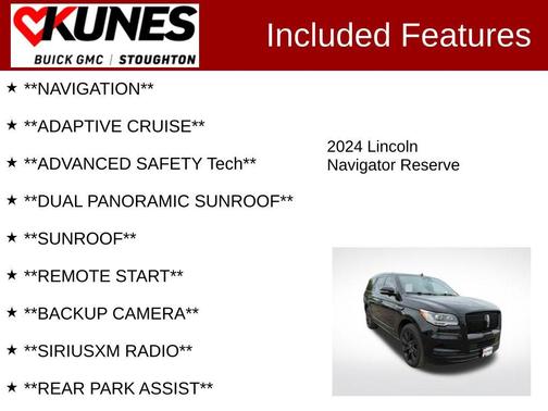 Infinite Black Metallic Clearcoat 2024 Lincoln Navigator Reserve