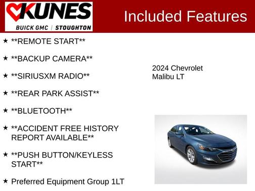Lakeshore Blue Metallic 2024 Chevrolet Malibu FWD 1LT