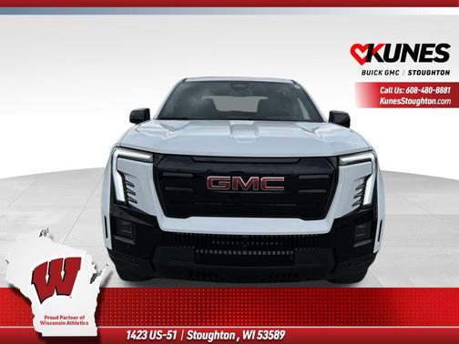 Summit White 2026 GMC Sierra EV Extended Range Elevation