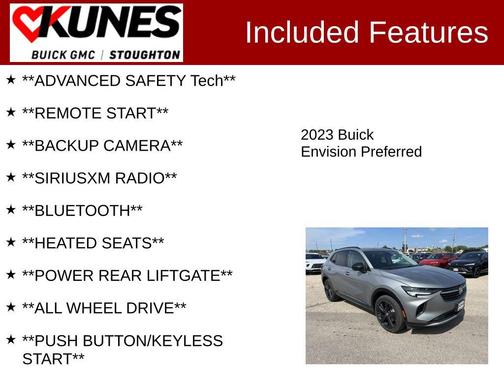 Moonstone Gray Metallic 2023 Buick Envision Preferred AWD