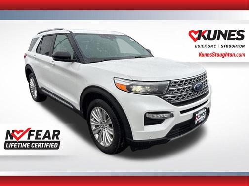 Star White Metallic Tri-Coat 2022 Ford Explorer Limited