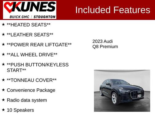 Mythos Black Metallic 2023 Audi Q8 55 Premium