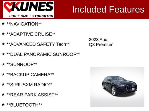 Mythos Black Metallic 2023 Audi Q8 55 Premium