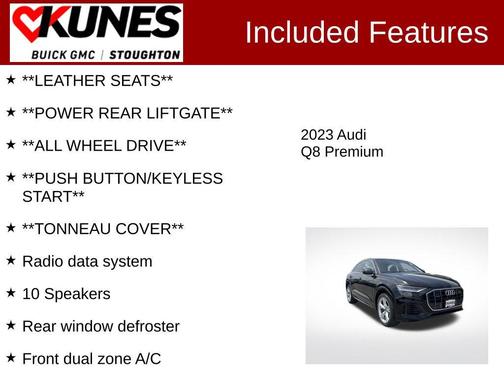 Mythos Black Metallic 2023 Audi Q8 55 Premium