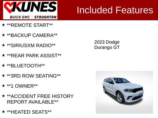 White Knuckle Clearcoat 2023 Dodge Durango GT AWD
