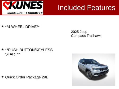 Silver Zynith Metallic Clearcoat 2025 Jeep Compass Trailhawk