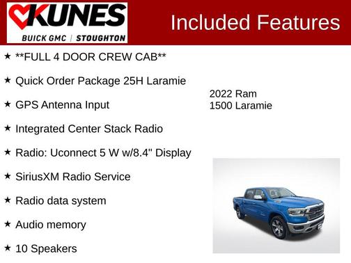 Hydro Blue Pearlcoat 2022 RAM 1500 Laramie