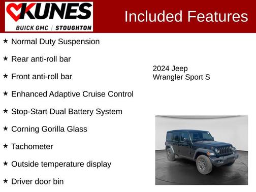 Black Clearcoat 2024 Jeep Wrangler Sport S