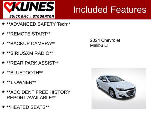 Summit White 2024 Chevrolet Malibu FWD 1LT