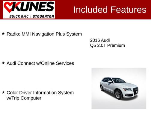 Ibis White 2016 Audi Q5 2.0T Premium