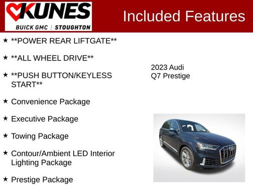 Blue Metallic 2023 Audi Q7 55 Prestige