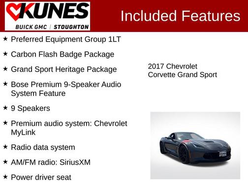 Watkins Glen Gray Metallic 2017 Chevrolet Corvette Grand Sport