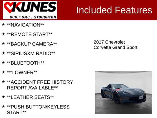 Watkins Glen Gray Metallic 2017 Chevrolet Corvette Grand Sport