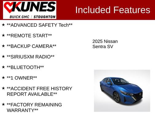 Electric Blue Metallic 2025 Nissan Sentra SV