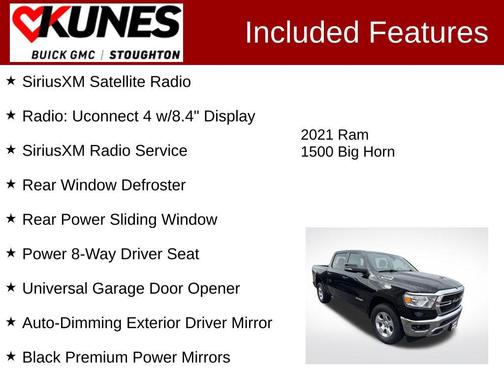 Diamond Black Crystal Pearlcoat 2021 RAM 1500 Big Horn/Lone Star