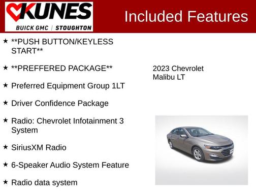 Mineral Gray Metallic 2023 Chevrolet Malibu FWD 1LT