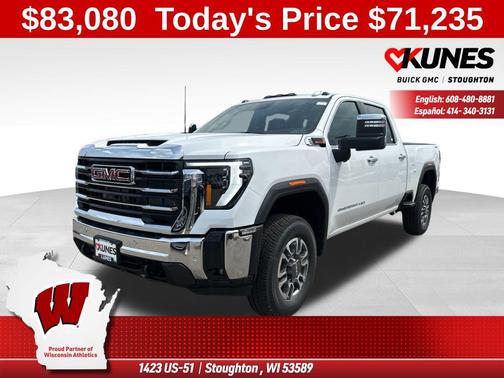 Summit White 2025 GMC Sierra 2500 SLT