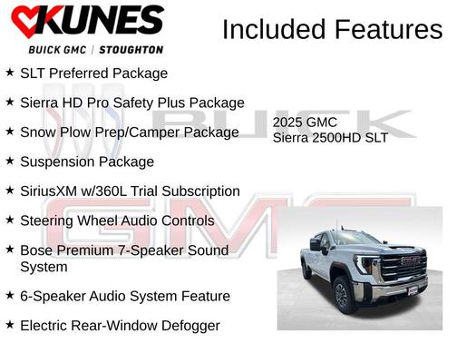 Summit White 2025 GMC Sierra 2500 SLT