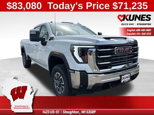 Summit White 2025 GMC Sierra 2500 SLT