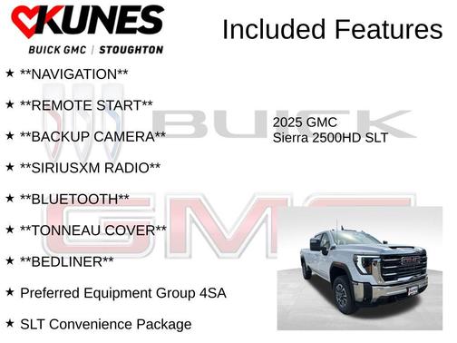 Summit White 2025 GMC Sierra 2500 SLT