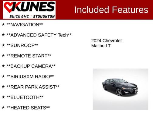Mosaic Black Metallic 2024 Chevrolet Malibu FWD 2LT