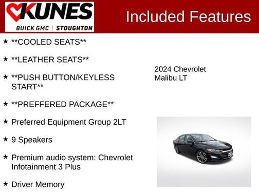Mosaic Black Metallic 2024 Chevrolet Malibu FWD 2LT