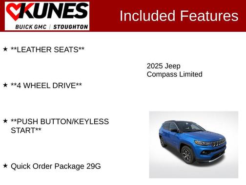 Hydro Blue Pearlcoat 2025 Jeep Compass Limited