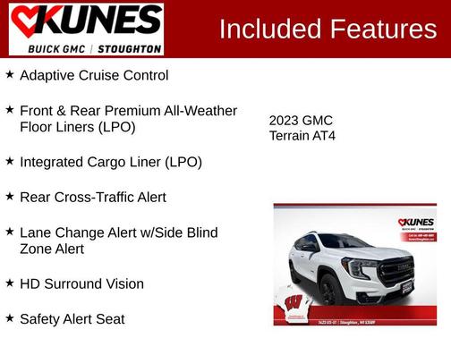 Summit White 2023 GMC Terrain AWD AT4