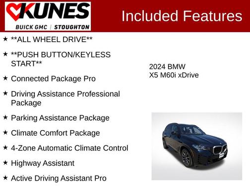 Carbon Black Metallic 2024 BMW X5 M60i