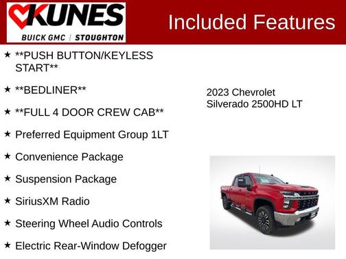 Red Hot 2023 Chevrolet Silverado 2500 LT
