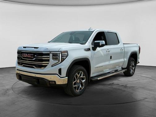 Glacier White Tricoat 2026 GMC Sierra 1500 SLT