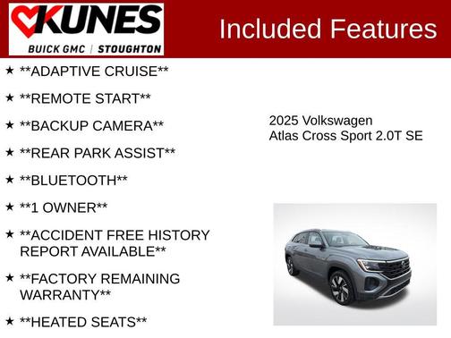 2025 Volkswagen Atlas Cross Sport 2.0T SE w/Technology 4MOTION