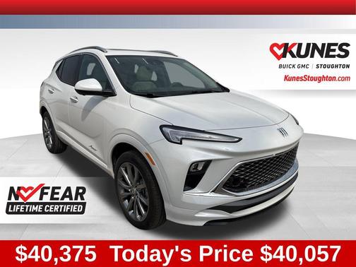 White Frost Tricoat 2026 Buick Encore GX Avenir