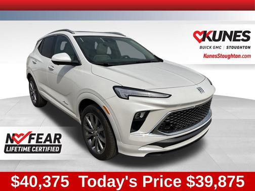 White Frost Tricoat 2026 Buick Encore GX Avenir