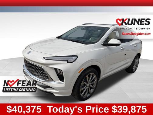 White Frost Tricoat 2026 Buick Encore GX Avenir