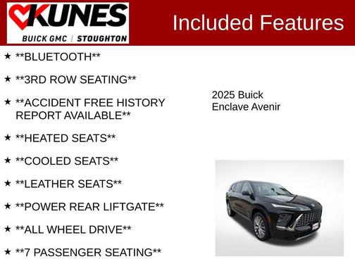 Ebony Twilight Metallic 2025 Buick Enclave Avenir AWD