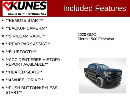Onyx Black 2020 GMC Sierra 1500 Elevation