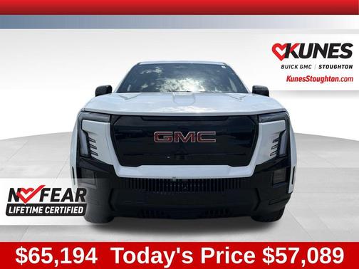 Summit White 2026 GMC Sierra EV Standard Range Elevation