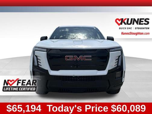 Summit White 2026 GMC Sierra EV Standard Range Elevation